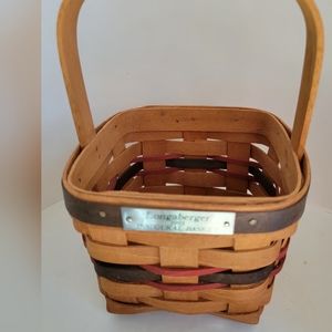 Longaberger 1993 Inagural Small Stationary Basket Handwoven